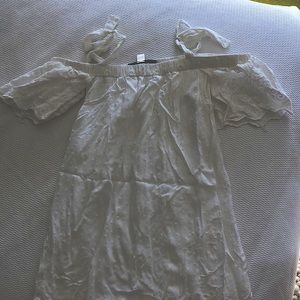 Francesca’s Off the shoulder white dress